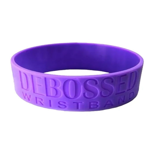 Debossed Silicone Wristband Bracelet-Arm