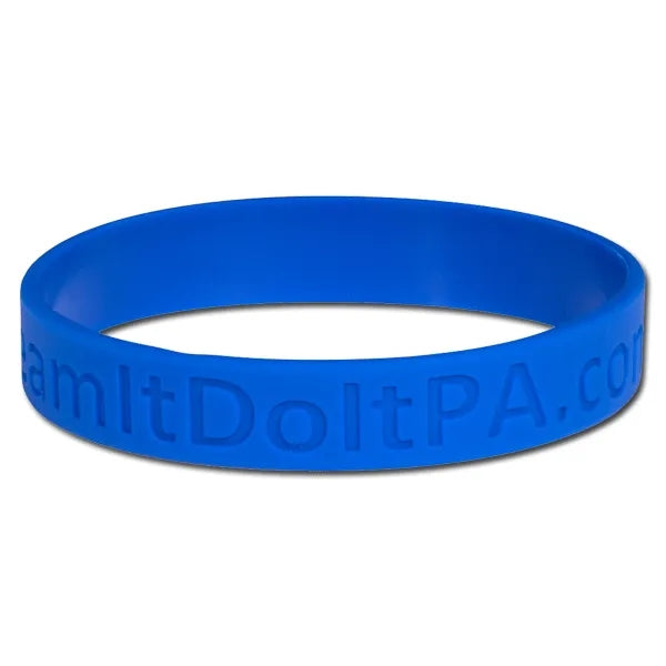 Debossed Silicone Wristband Bracelet
