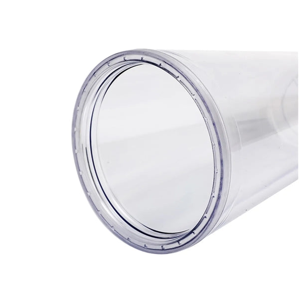 16Oz Classic Transparent Insulated Double Wall Tumbler Cup