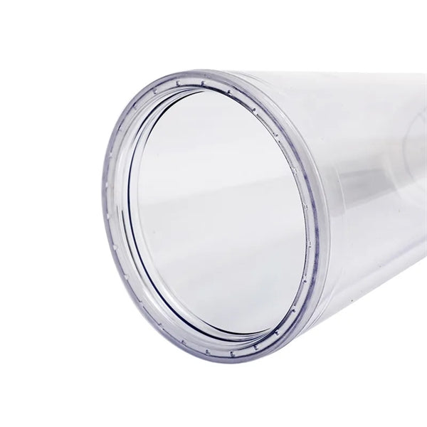 24Oz Classic Transparent Insulated Double Wall Tumbler Cup