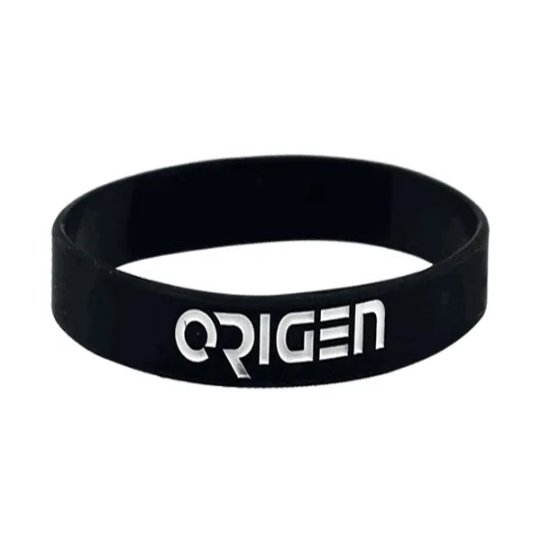 1/2" Debossed Color Filled Wristband