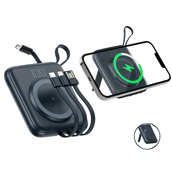 10000Mah Magnetic Wireless Charger Power Bank Stand