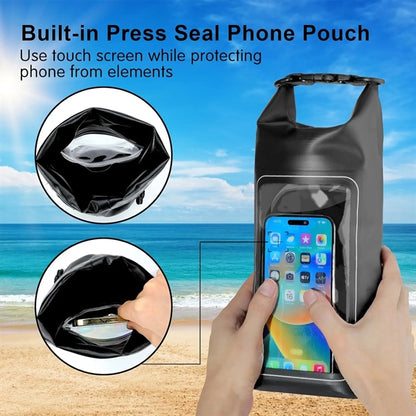 Waterproof Dry Bag 2L Roll Top Storage Backpack