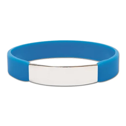 Metal Clip Silicon Wristbands