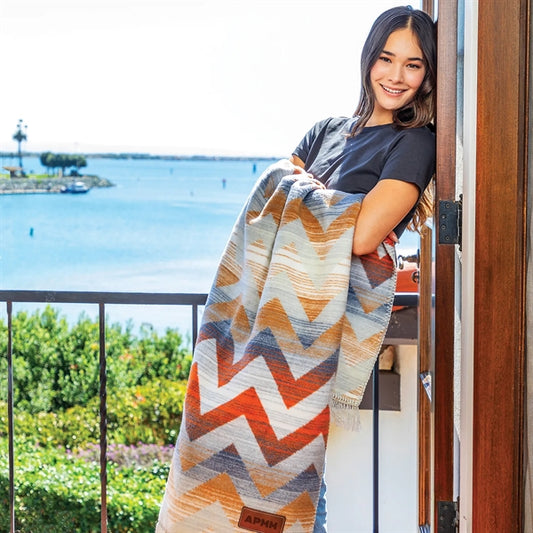 Oversized Cotton Santa Fe Blanket