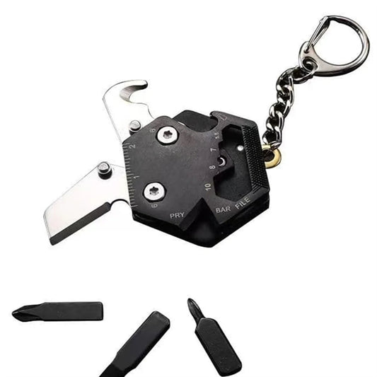 Portable Hexagonal Shape Multi Tool Keychain