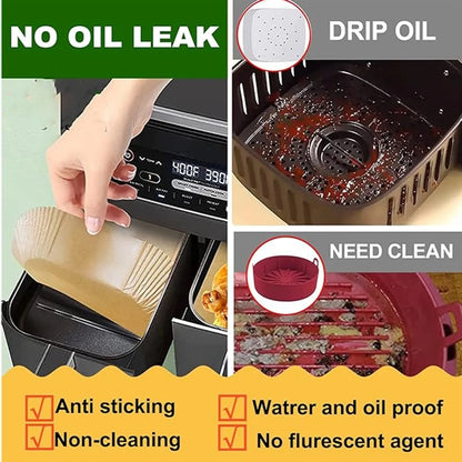 Air Fryer Liners Disposable Rectangle 100 Pcs