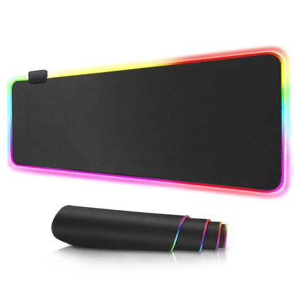 Rgb Mouse Pad Gaming Desk Soft Oversized Glowing