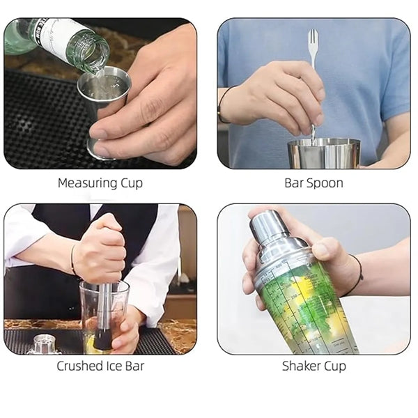 Cocktail Shaker Set 5-Piece Bar Tool