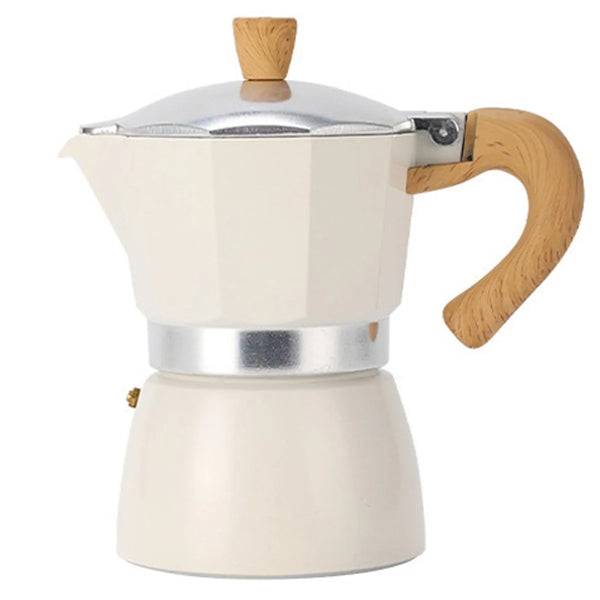 Wooden Handle Espresso Maker Moka Pot
