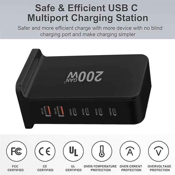 6-Port Charging Station