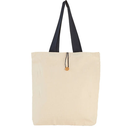 11.5 oz. Cotton Canvas Button-Up Tote Bag