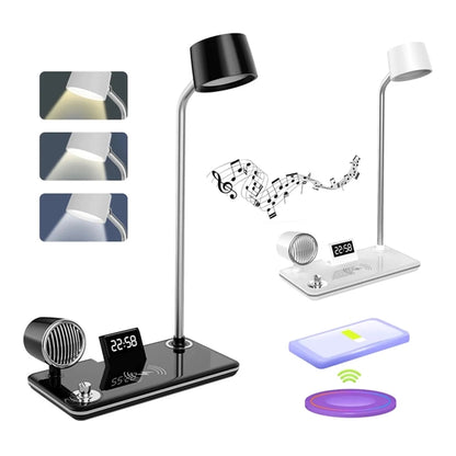 Smart Wireless Charging Desk Lamp with Bluetooth Speaker Clo