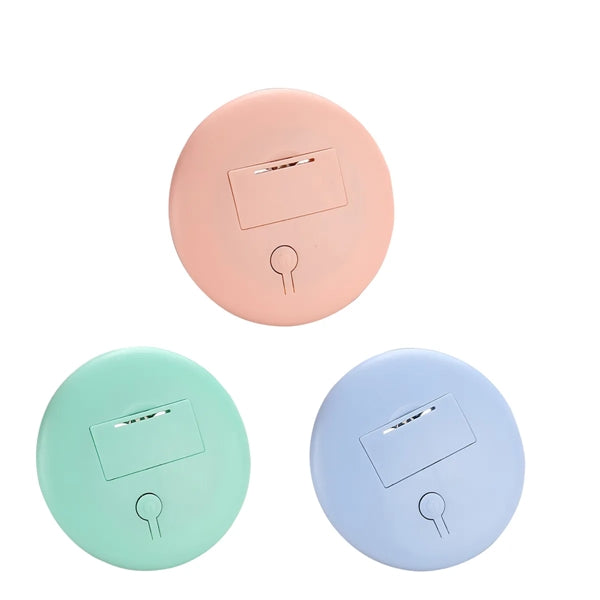 Round Pocket Cute Compact Led Makeup Mirror