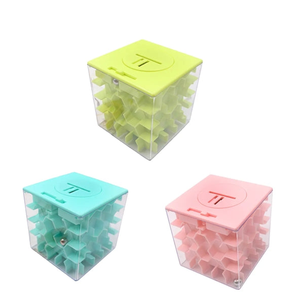 3D Cube Money Maze Bank