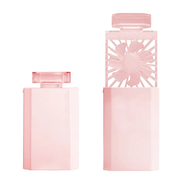 USB Perfume Bottle Shape Rechargeable Mini Fan