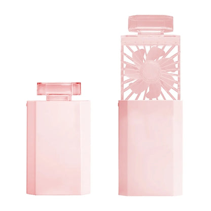 USB Perfume Bottle Shape Rechargeable Mini Fan