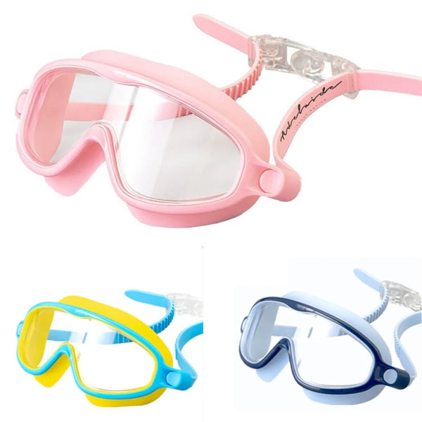 Big Frame Diving Adjustable Soft Clear Lens Swim Glasses