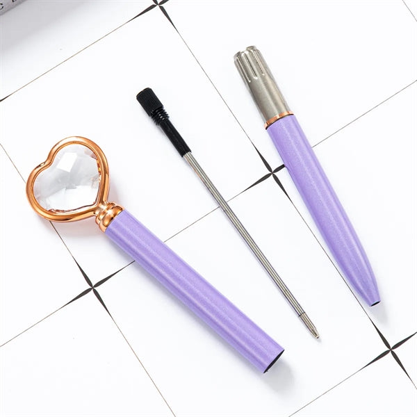 Heart Diamond Metal Pen