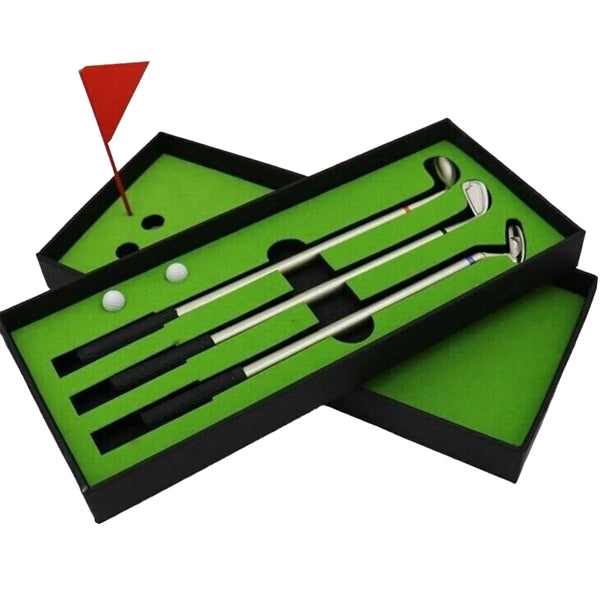 Mini Desktop Golf Ball Gift Pen Set