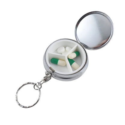 Round Shape Metal Pill Box