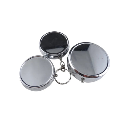 Round Shape Metal Pill Box