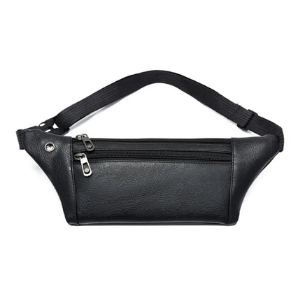 PU Earphone Hole Fanny Pack