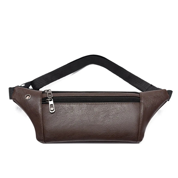 PU Earphone Hole Fanny Pack