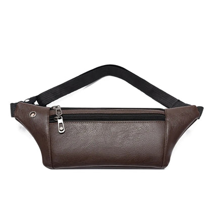 PU Earphone Hole Fanny Pack