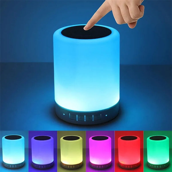 Night Light Bluetooth Speaker Wireless Touch Control