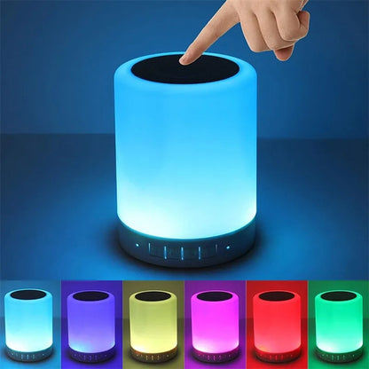 Night Light Bluetooth Speaker Wireless Touch Control