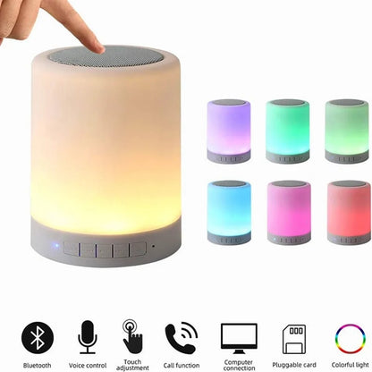 Night Light Bluetooth Speaker Wireless Touch Control