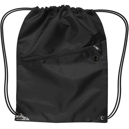 Drawstring Sports Backpack With Zipper