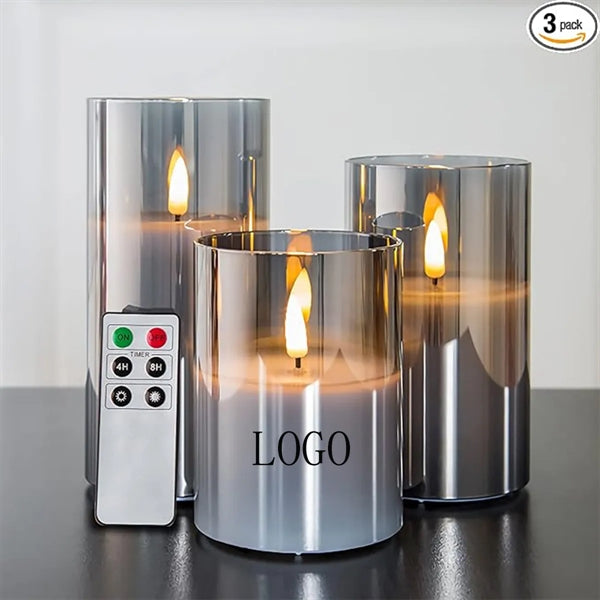 Glass Flameless Candle