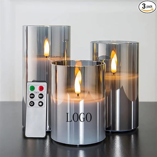 Glass Flameless Candle