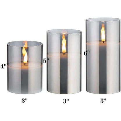 Glass Flameless Candle