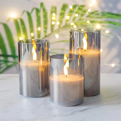 Glass Flameless Candle