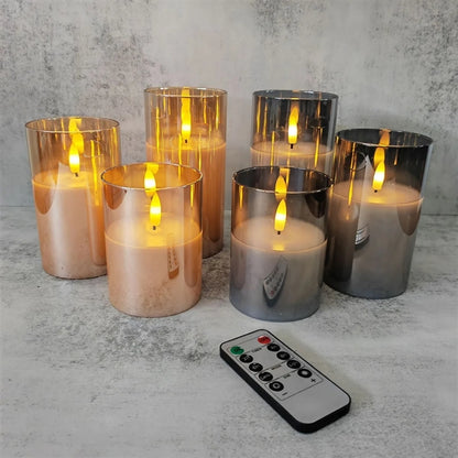 Glass Flameless Candle