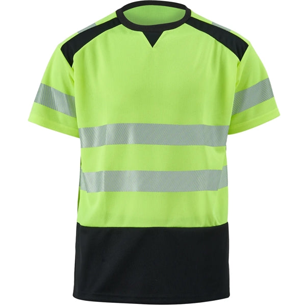 Hi Vis Class 3 Color Block Safety T-Shirt w/ Segmented Tape