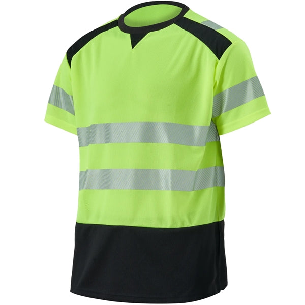 Hi Vis Class 3 Color Block Safety T-Shirt w/ Segmented Tape