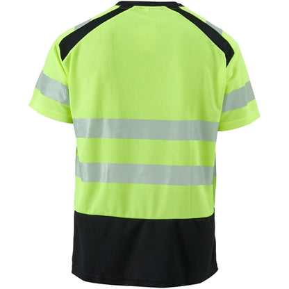 Hi Vis Class 3 Color Block Safety T-Shirt w/ Segmented Tape