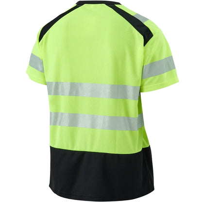 Hi Vis Class 3 Color Block Safety T-Shirt w/ Segmented Tape