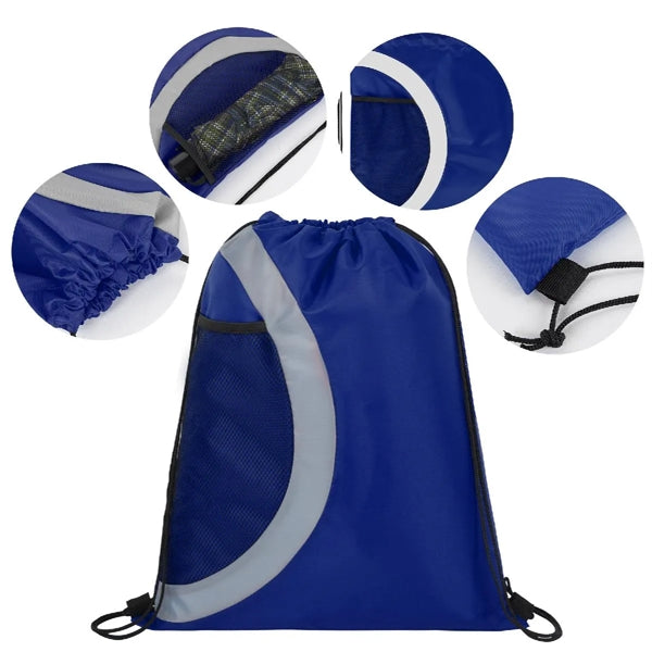 ARCHES DRAWSTRING BACKPACK WITH MESH POCKET