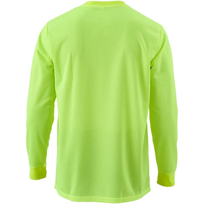 High Viz Non-ANSI Safety Long Sleeve Tee Shirt W/ Pocket