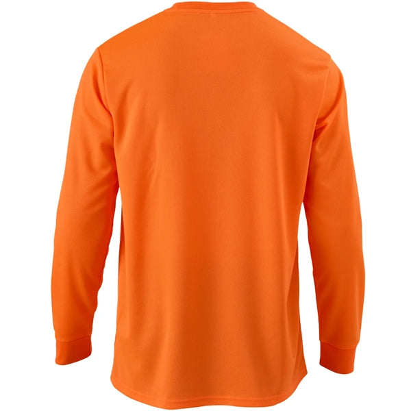 High Viz Non-ANSI Safety Long Sleeve Tee Shirt W/ Pocket