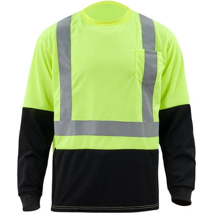 Hi Vis Class 2 Reflective Color Block Safety Pocket T-Shirt