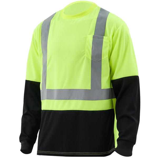 Hi Vis Class 2 Reflective Color Block Safety Pocket T-Shirt