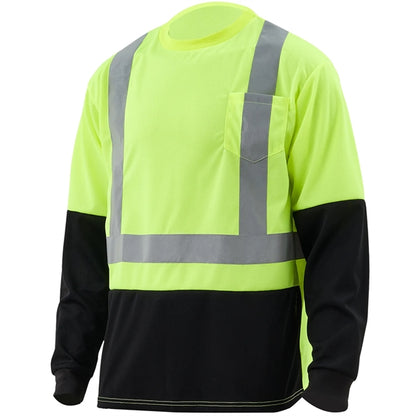 Hi Vis Class 2 Reflective Color Block Safety Pocket T-Shirt