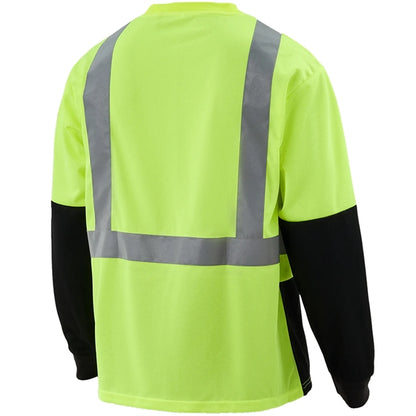 Hi Vis Class 2 Reflective Color Block Safety Pocket T-Shirt