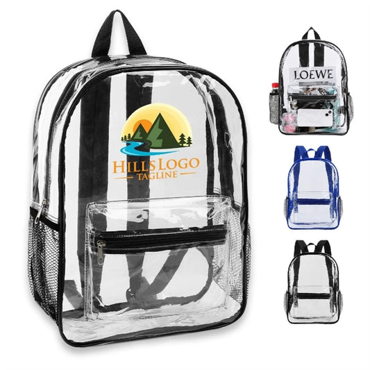 CLEAR PVC WATERPROOF STADIUM BACKPACK